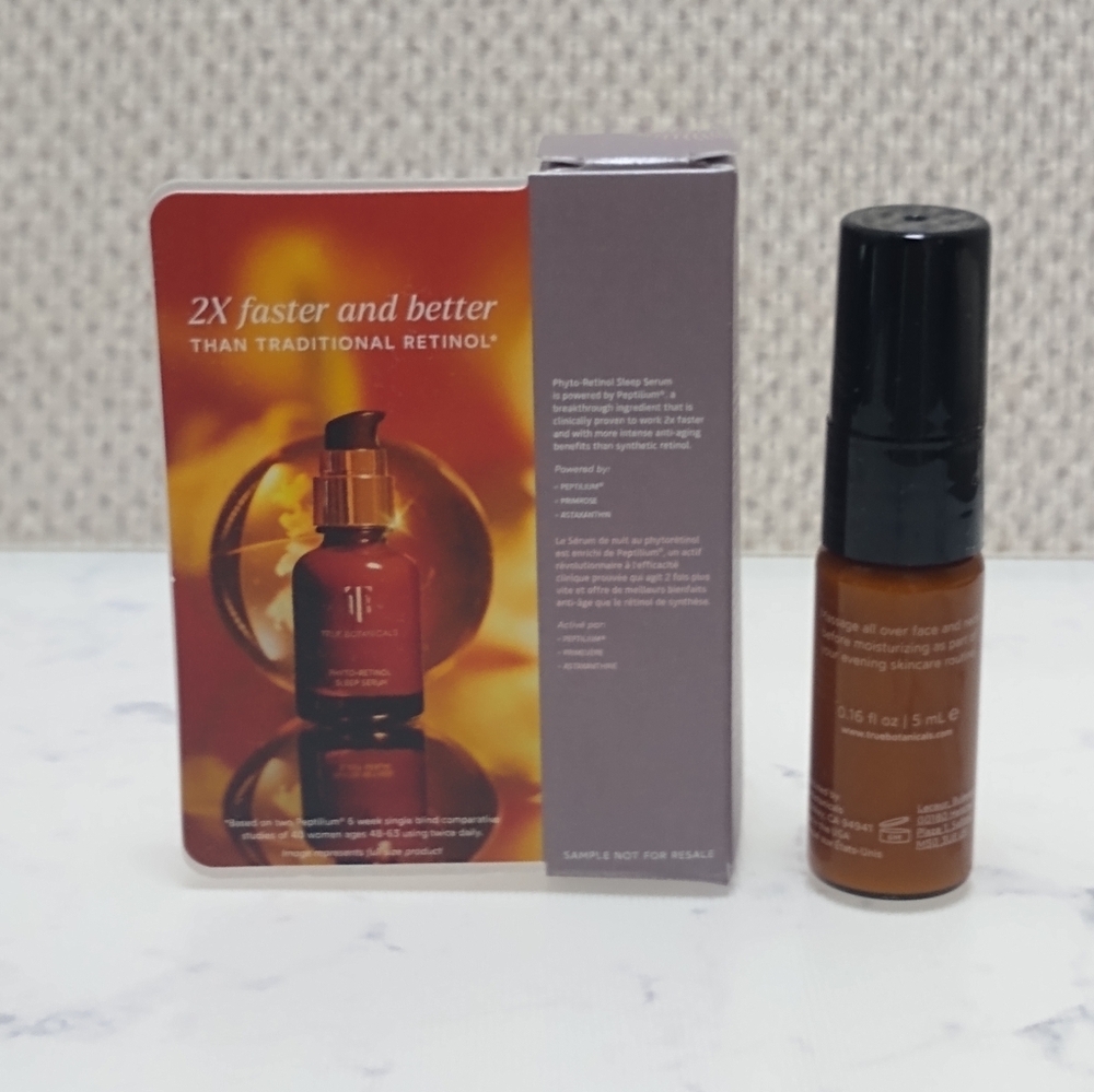 True Botanicals Phyto-Retinol Sleep Serum Mini Travel Size .16 Oz New In Box - Picture 2 of 5